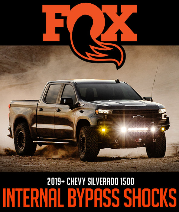 RACE SERIES 3.0 INTERNAL BYPASS SHOCKS: 2019+ FOX FACTORY INC. SILVERADO 1500 CHEVROLET