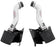 AEM 07 350z Polished Dual Inlet Cold Air Intakes w/ Heat Sheilds